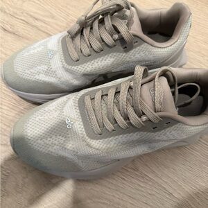 alo Neutral Taupe Athletic Sneakers